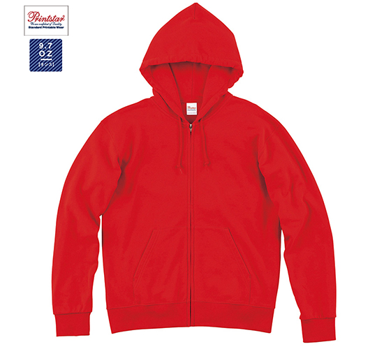 プリントコミュニケーション Watt│スタンダードWフードジップパーカー